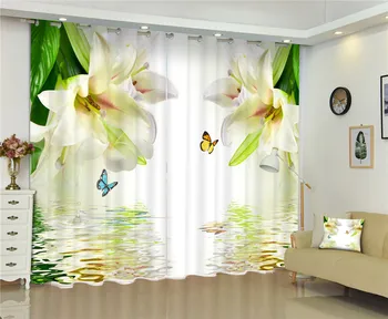 Gėlių spausdinti Kinijos Individualų 3D Blackout Užuolaidos Gyvenimo Kambario, Miegamasis Viešbučio Lango Užuolaidos Cortinas para Rideaux užvalkalas