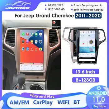 13.6 colių Android 11.0 Už Jeep Grand Cherokee (2011-2020 M.) Automobilio Radijo Garso Automobilių GPS Navigacijos Galvos Vienetas Daugiaformačių DVD Grotuvas