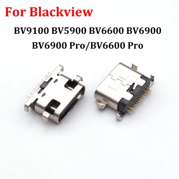 2-100vnt C Tipo USB Įkroviklis Įkrovimo Dokas Uosto Kištukinę Jungtį Blackview BV9100 BV5900 BV6600 BV6900 /BV6900 Pro /Pro BV6600