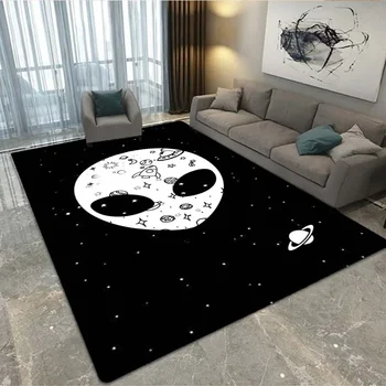 3D svetimų cartoon didelis kilimas gyvenamasis kambarys sofos, durų kilimėlis, dekoratyvinė danga, vaikų žaidimo neslidžia grindų kilimėlis miegamajame kiliminė danga