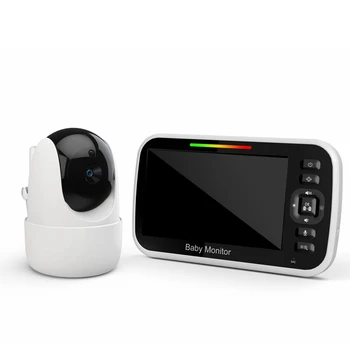 5 Colių PTZ Vaizdo Kūdikio Monitorius Su Skaitmeninės Stebėjimo Kamera Auto Naktinio Matymo Dviejų krypčių Domofonas Aukle ES Plug