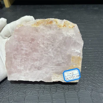 710g natūralių neapdorotų crystal rose kvarco plokštes raw aišku, kvarco gabalas miestelyje apdaila