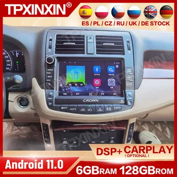9 Colių 128 GB Multimedijos Android 11 Grotuvas Auto Automobilio Radijas Stereo Toyota Crown 2013 GPS Navigacija, Vaizdo Imtuvas Galvos Vienetas