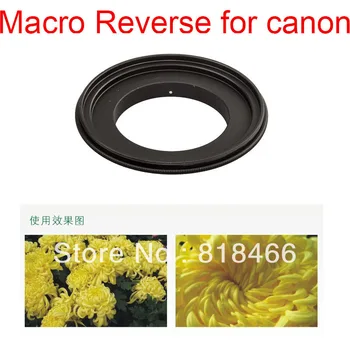 Aliuminio 67mm Makro Atvirkštinio objektyvo Adapterio Žiedas CANON fotoaparatas EOS 67 EF Mount 5d 50d, 60d 5d2 7d 70d 18-135mm objektyvu