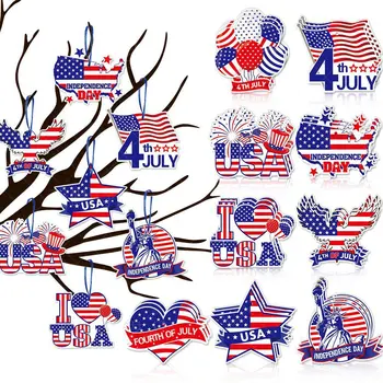 Amerikos Nepriklausomybės Dieną, Reklama Laiminga liepos 4-osios Laisvės Girliandas man Patinka JAV Nacionalinė Diena Dekoracijos Scena, Pakabučiai