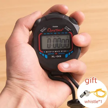 Atsparus vandeniui Chronometras Kišeninių Pocket Chronometras Profesionalių Skaitmeninių Sporto Chronometras LCD Laikmatis Sustoti Žiūrėti Laikmatis