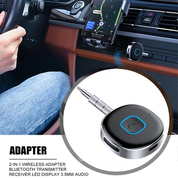 Bluetooth 5.0 Imtuvas Belaidis Audio Adapter 3.5 mm AUX Automobilinio Rinkinio Lossless Muzikos Grotuvo Garsiakalbis Ausinių