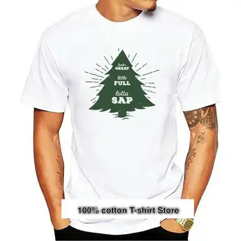 Camiseta de hombre, Mažai Pilnas Lotta savia... Camiseta de mujer con diseño de cita de con película silueta de árbol verde