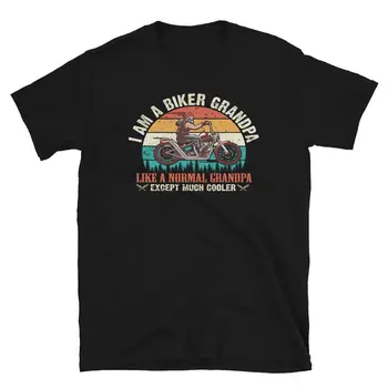 Chopper Cruiser Motociklų ESU Dviratininkas T-Shirt SENELIS Biker T-Shirt