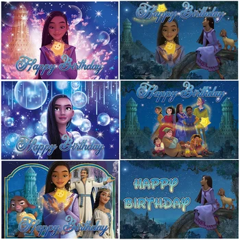 Disney Noras Asha Ožkos Fotografijos Fone Merginos Su Gimtadieniu Apdailos Fotografijos Fone, Dekoracijos Vaikams Dekoras Reklama