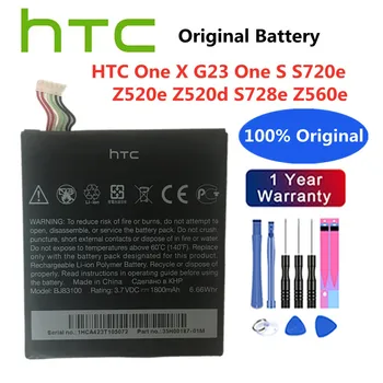 HTC Originalus atsarginis Li-Polimero BJ83100 Baterija HTC One X G23 Vienas S720e S Z520e Z520d S728e Z560e Išmanusis telefonas+Dovana Įrankiai