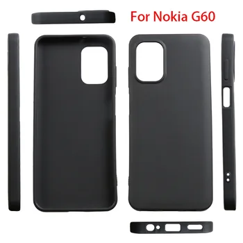 Juoda TPU Silikono Atveju Nokia G60 Minkštas Telefono dėklas, skirtas NOKIA G60 TPU Rubisafe Telefono Dangtelį Ultra Plonas Apsauginis Coque