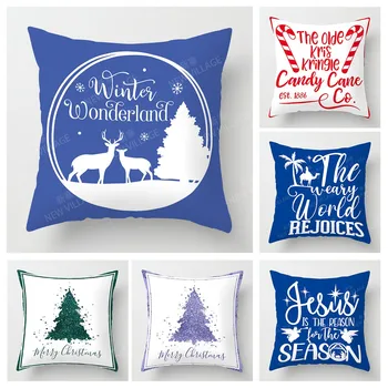 Kalėdų serija užvalkalai sofos pagalvėlių apvalkalus namų dekoro gali būti pritaikytas šventėse, 40x40 50x50 60x60 35x35