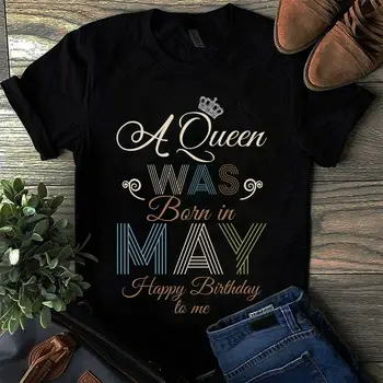 Karalienė Gimė Gali Gimtadieniu Man Dovana T-Shirt