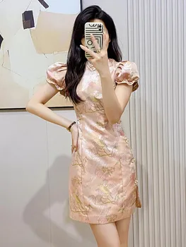 Kinijos Cheong-sam Vestuvės Dress Jaunų Plonas Mergaitės Qipao