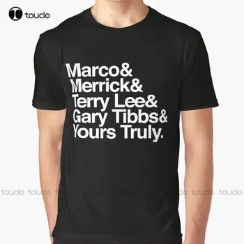 Marco Merrick Terry Lee Gary Tibbs & Pagarbiai Grafinis T-Shirt Sunkiasvoris T Marškinėliai Vyrams Skaitmeninis Spausdinimas Tee Marškinėliai