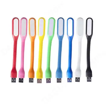 Mini Nešiojamas USB Knygos Šviesos Lempa 5V 1.2 W Super Ryškus LED Lempos Galia Banko PC Laptop Notebook