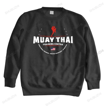 naujas atvykusių vyrų įgulos kaklo palaidinukė prekės ženklo drabužių patenka hoodies Muay Thai vyras atsitiktinis derliaus bliuzono įgulos kaklo medvilnės hoodie