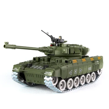 Naujas DL rusijos T80 Pagrindinis Tankas Modelis Metalo 1:18 visureigis laipiojimo Nuotolinio Valdymo pultas RC Automobilių Žaislai Vaikams Dovanos