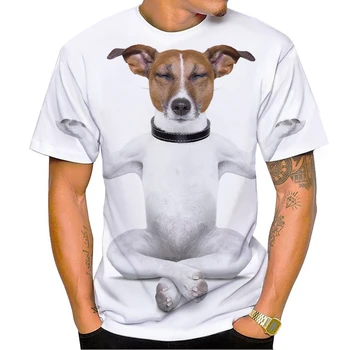 Naujas Juokingi Šuo 3D Spausdinimo T-Shirt Asmenybės Gyvūnų Šunų Juokinga Spausdinimo Raundo Kaklo Streetwear Viršuje Plius Dydis XXS-6XL
