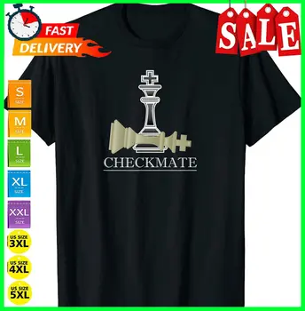 NAUJAS TIK Atvėsti stalo Žaidimas, Trišakiai - Checkmate Šachmatų Dovana Įdomus T-Shirt S-5XL