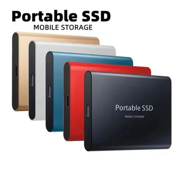 Nešiojamų SSD 64TB Mobiliojo Kietajame Diske Didelės Spartos Mobiliojo Kietojo Kietąjį Diską 16TB 8 TB 4TB Vandeniui Už Ps4 Ps5 Nešiojamojo kompiuterio Darbalaukį