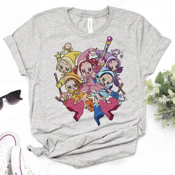 Ojamajo Doremi viršuje moterų Japonijos Y2K anime marškinėliai moteriška komiksų drabužiai