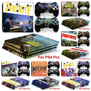 Pergalę Royale FORTNITE Žaidimų Konsolės Lipdukai SONY PS4 Pro Visą Kūno Spalvos Odos Lipdukai PlayStation 4 Valdytojas Gamepad