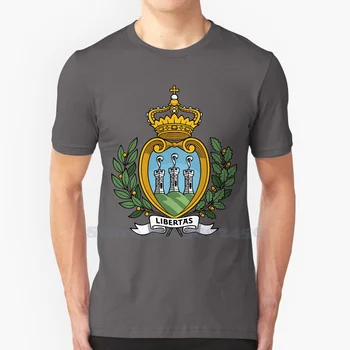 San Marinas Prekės ženklo Logotipu Aukštos kokybės T Shirts 2023 Mados T-shirt Naujas Grafinis Tee