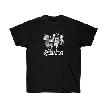 Sid and Nancy T-shirt Punk Rock Sid Vicious Marškinėliai Dokumentinis
