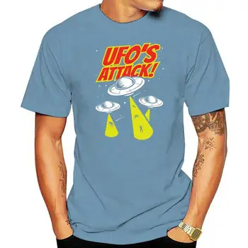 T-shirt ufo ataka-tee marškinėliai svetimų nežemiškos ufo-skraidančia lėkšte