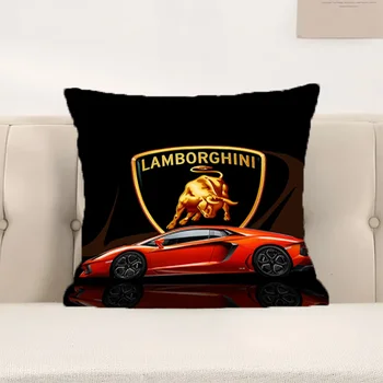 Trumpas Pliušinis Dekoratyvinės Pagalvės Lamborghinies Užsakymą Pagalvę Padengti 40x40 dvipusis Spausdinimas Kristi Apdaila Pagalvėlių Užvalkalai