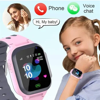 Vaikas Smart Watch Vaikų Telefono SmartWatches Kūdikių Žiūrėti Balso Pokalbių Finder 