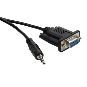 Vario DB9 nuoseklųjį prievadą garso konvertavimo kabelis DB9 female pora 3.5 mm audio galvos ryšio DC galva RS232 kabelį