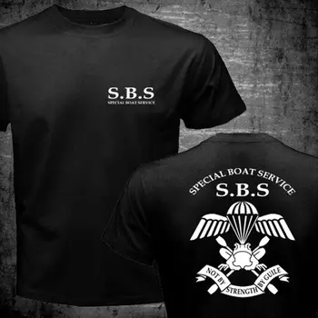 Vasaros Naują Sbs Specialusis Valtis Paslauga Jungtinės Karalystės Karinio Jūrų Laivyno Specialiųjų Pajėgų Kariuomenės Sas T-Shirt Dvipusės Tees