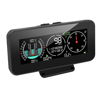 Visi Automobiliai M60 Automobilių GPS HUD Spidometras Protingas Inclinometer Off-Road Greitis, Ekrano Pasvirimo Kampą