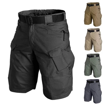 Vyrai, Miesto Karinis Taktinis Šortai Lauko Vandeniui atsparus dilimui Krovinių Šortai Quick Dry Multi-pocket Plus Size Pėsčiųjų Kelnės